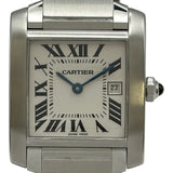 カルティエ Cartier タンク フランセーズ MM W51011Q3 アイボリー ステンレススチール クオーツ レディース 腕時計
