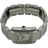 カルティエ Cartier タンクフランセーズ MM W51011Q3 アイボリー系 ステンレススチール クオーツ ユニセックス 腕時計