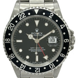 ロレックス ROLEX GMTマスター 16700 ブラック ステンレススチール 自動巻き メンズ 腕時計