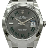 ロレックス ROLEX デイトジャスト41 スレート ステンレススチール 自動巻き メンズ 腕時計