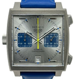 タグ・ホイヤー TAG HEUER モナコ キャリバー11 クロノグラフ レーシングブルー CAW219C.FC6548 シルバー チタン 自動巻き メンズ 腕時計