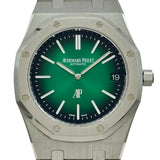 オーデマ・ピゲ AUDEMARS PIGUET ロイヤルオーク ジャンボ エクストラシン 16202PT.00.1240PT.01 グリーン プラチナ 自動巻き メンズ 腕時計