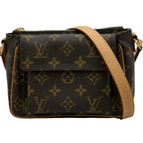 ルイ・ヴィトン LOUIS VUITTON ヴィバシテPM M51165 ブラウン モノグラムキャンバス レディース ショルダーバッグ