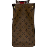 ルイ・ヴィトン LOUIS VUITTON オンザゴー MM M45039 ブラウン モノグラム・ジャイアント ・リバース レディース トートバッグ