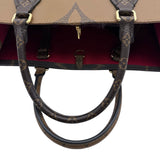 ルイ・ヴィトン LOUIS VUITTON オンザゴー MM M45039 ブラウン モノグラム・ジャイアント ・リバース レディース トートバッグ