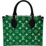 ルイ・ヴィトン LOUIS VUITTON オンザゴーPM M46216 グリーン LVマッチ レディース ハンドバッグ