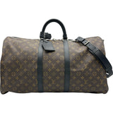 ルイ・ヴィトン LOUIS VUITTON キーポル・バンドリエール 55 M56714 ブラウン マカサー ユニセックス ボストンバッグ