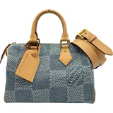 ルイ・ヴィトン LOUIS VUITTON スピーディー・バンドリエール25 N40700 ブルー ダミエ・デニム レディース ボストンバッグ