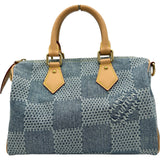 ルイ・ヴィトン LOUIS VUITTON スピーディー・バンドリエール25 N40700 ブルー ダミエ・デニム レディース ボストンバッグ