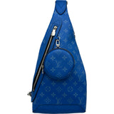 ルイ・ヴィトン LOUIS VUITTON デュオ･スリングバッグ M31075 ブルー タイガラマ メンズ ボディバッグ