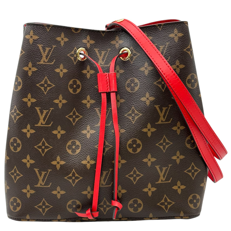ルイヴィトン M44021 ショルダーバッグ コクリコ  LOUIS VUITTON ネオノエ モノグラム ルイ・ヴィトン LOUIS VUITTON ネオノエ M44021 ブラウン/コクリコ
