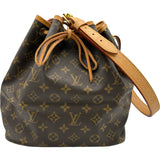 ルイ・ヴィトン LOUIS VUITTON プチノエ M42226 ブラウン モノグラムキャンバス レディース ショルダーバッグ