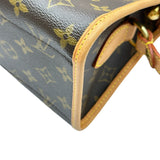 ルイ・ヴィトン LOUIS VUITTON ポパンクール・ロン M40008 ブラウン モノグラムキャンバス レディース ショルダーバッグ