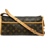 ルイ・ヴィトン LOUIS VUITTON ポパンクール・ロン M40008 ブラウン モノグラムキャンバス レディース ショルダーバッグ