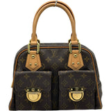 ルイ・ヴィトン LOUIS VUITTON マンハッタンPM M40026 ブラウン モノグラムキャンバス レディース ハンドバッグ