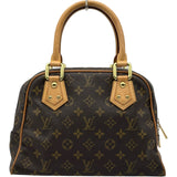 ルイ・ヴィトン LOUIS VUITTON マンハッタンPM M40026 ブラウン モノグラムキャンバス レディース ハンドバッグ