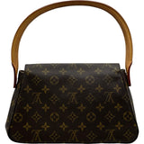 ルイ・ヴィトン LOUIS VUITTON ミニルーピング M51147 ブラウン モノグラムキャンバス レディース ショルダーバッグ