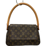 ルイ・ヴィトン LOUIS VUITTON ミニルーピング M51147 ブラウン モノグラムキャンバス レディース ショルダーバッグ