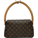 ルイ・ヴィトン LOUIS VUITTON ミニルーピング M51147 ブラウン モノグラムキャンバス レディース ショルダーバッグ