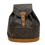 ルイ・ヴィトン LOUIS VUITTON モンスリMM M51136 ブラウン モノグラム/レザー レディース リュック・デイパック