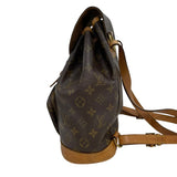 ルイ・ヴィトン LOUIS VUITTON モンスリMM M51136 ブラウン モノグラム/レザー レディース リュック・デイパック