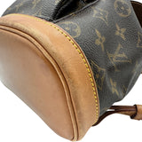 ルイ・ヴィトン LOUIS VUITTON ミニ・モンスリ M51137 ブラウン モノグラム/レザー レディース リュック・デイパック