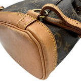 ルイ・ヴィトン LOUIS VUITTON ミニ・モンスリ M51137 ブラウン モノグラム/レザー レディース リュック・デイパック