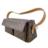 ルイ・ヴィトン LOUIS VUITTON ヴィバシテMM M51164 ブラウン モノグラムキャンバス レディース ショルダーバッグ