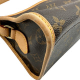 ルイ・ヴィトン LOUIS VUITTON ポパンクール・ロン M40008 ブラウン モノグラム/レザー レディース ショルダーバッグ
