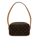 ルイ・ヴィトン LOUIS VUITTON ポシェット・シテ M51183 ブラウン モノグラムキャンバス/レザー レディース ショルダーバッグ