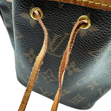 ルイ・ヴィトン LOUIS VUITTON ナノ・ノエ M41346 ブラウン モノグラムキャンバス レディース ショルダーバッグ