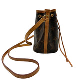 ルイ・ヴィトン LOUIS VUITTON ナノ・ノエ M41346 ブラウン モノグラムキャンバス レディース ショルダーバッグ