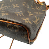ルイ・ヴィトン LOUIS VUITTON ナノ・ノエ M41346 ブラウン モノグラムキャンバス レディース ショルダーバッグ