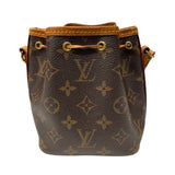 ルイ・ヴィトン LOUIS VUITTON ナノ・ノエ m41346 ブラウン モノグラム レディース ショルダーバッグ