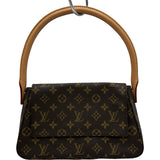 ルイ・ヴィトン LOUIS VUITTON ミニ・ルーピング M51147 ブラウン モノグラム・キャンバス レディース ショルダーバッグ