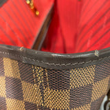 ルイ・ヴィトン LOUIS VUITTON ネヴァーフルMM N41358 ブラウン ダミエ/レザー レディース トートバッグ