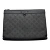 ルイ・ヴィトン LOUIS VUITTON ポシェット・ディスカバリー M62903 ブラック モノグラムシャドウ/レザー メンズ クラッチバッグ