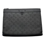 ルイ・ヴィトン LOUIS VUITTON ポシェット・ディスカバリー M62903 ブラック モノグラムシャドウ/レザー メンズ クラッチバッグ