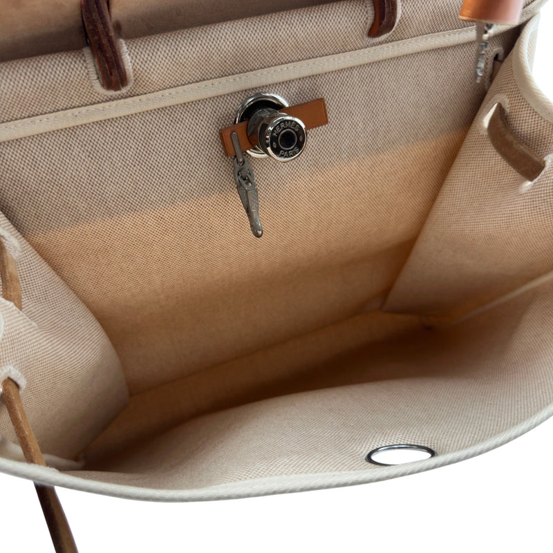 エルメス HERMES エールバッグMM □C刻 ベージュ/ゴールド ゴールド