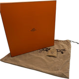 エルメス HERMES エールバッグMM □C刻 ベージュ/ゴールド ゴールド金具 トワル・レザー メンズ ショルダーバッグ
