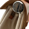 エルメス HERMES エールバッグMM □C刻 ベージュ/ゴールド ゴールド金具 トワル・レザー メンズ ショルダーバッグ