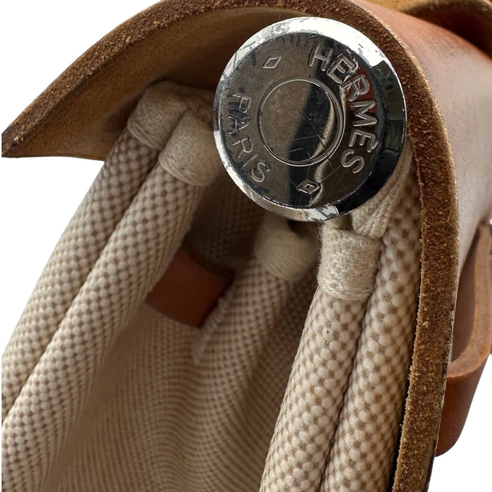エルメス HERMES エールバッグMM □C刻 ベージュ/ゴールド ゴールド
