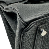エルメス HERMES バーキン30 U刻印 ブラック シルバー金具 トゴ レディース ハンドバッグ