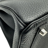 エルメス HERMES バーキン30 U刻印 ブラック シルバー金具 トゴ レディース ハンドバッグ