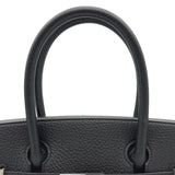 エルメス HERMES バーキン30 U刻印 ブラック シルバー金具 トゴ レディース ハンドバッグ
