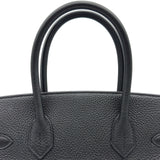 エルメス HERMES バーキン30 U刻印 ブラック シルバー金具 トゴ レディース ハンドバッグ