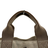 エルメス HERMES ニューフールトゥトートMM ベージュ トワル レディース トートバッグ