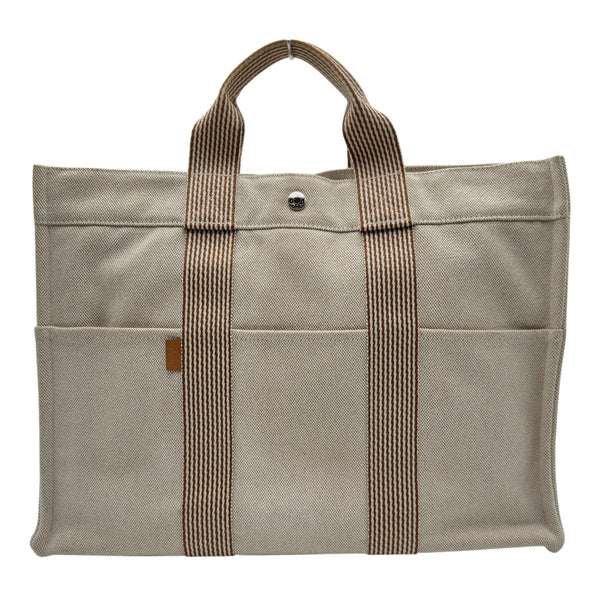 HERMES フールトゥ トートバッグ キャンバス　オマケ付き エルメス HERMES ニューフールトゥトートMM ベージュ トワル