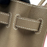 エルメス HERMES バーキン30 パーソナルオーダー A刻印 ローズアザレ/エトゥープ マットゴールド金具 エプソン レディース ハンドバッグ