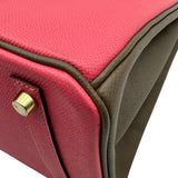 エルメス HERMES バーキン30 パーソナルオーダー A刻印 ローズアザレ/エトゥープ マットゴールド金具 エプソン レディース ハンドバッグ